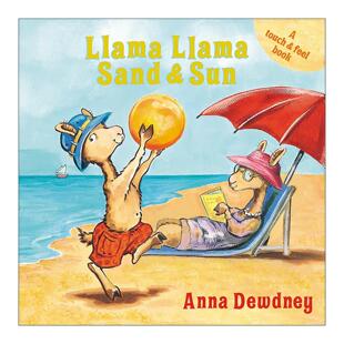 儿童绘本 Llama 羊驼拉玛 英文原版 纸板书 进口英语原版 and 英文版 Sand 书籍 Sun 安娜·杜德尼 沙滩与阳光