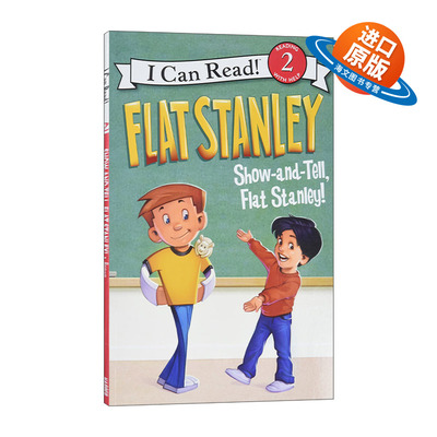 英文原版 Flat Stanley Show-and-Tell  Flat Stanley! I Can Read! Level 2 英文版 进口英语原版书籍