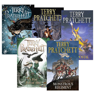 英文原版 Discworld Novel 碟形世界系列31-35 五册套装 畅销科幻小说 Terry Pratchett 实习女巫和空帽子 英文版 进口英语原版书