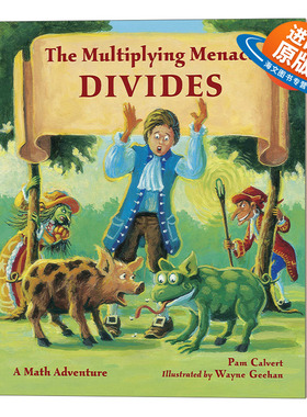 英文原版 The Multiplying Menace Divides 整数与分数 7-10岁数学探险故事 理解数学概念 英文版 进口英语原版书籍