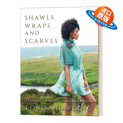 英文原版 Shawls  Wraps  and Scarves 披肩和围巾的手工编织和图案书 英文版 进口英语原版书籍