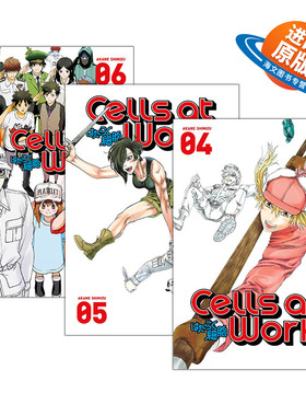 英文原版 Cells At Work! 工作细胞4-6册 漫画 英文版 进口英语原版书籍