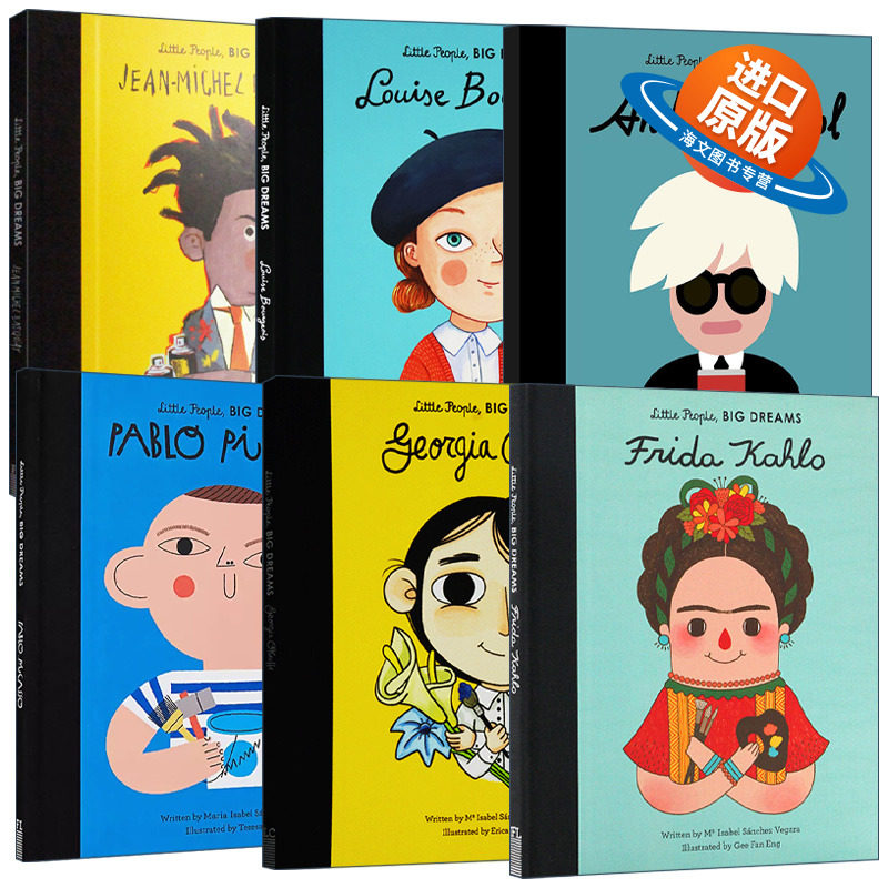 英文原版 Little People  Big Dreams 小人物大梦想系列 6册 画家系列精装绘本 儿童图书 英文版 进口英语原版书籍