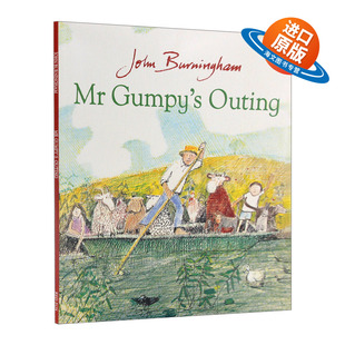 约翰·伯宁罕绘本 书籍 Gumpy 进口英语原版 英文版 凯特·格林纳威奖 和甘伯伯去游河 Outing 英文原版