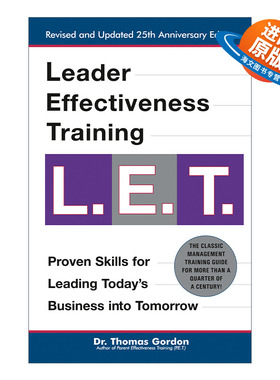 英文原版 Leader Effectiveness Training: L.E.T.Revised 领导者效能培训 领导学 Thomas Gordon 精装 英文版 进口英语原版书籍