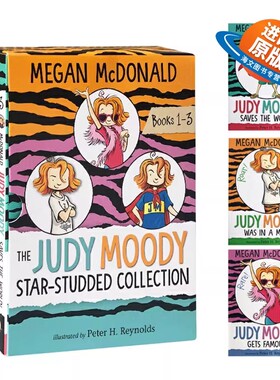 英文原版 The Judy Moody Star-Studded Collection 稀奇古怪小朱迪1-3册盒装 儿童桥梁章节读物 英文版