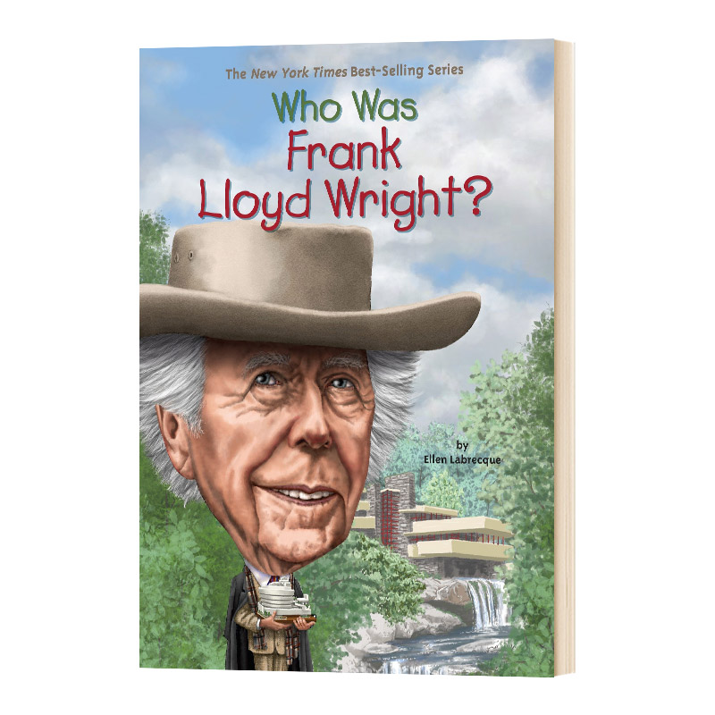 英文原版 Who Was Frank Lloyd Wright? 赖特是谁 名人传记系列 中小学生读物 英文版 进口英语原版书籍