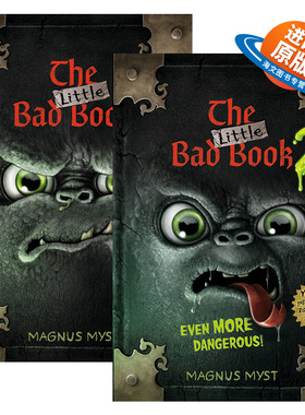 英文原版 The Little Bad Book 小坏书系列2册 儿童怪异有趣故事少儿趣味插画精装绘本 Magnus Myst 英文版 进口英语原版书籍
