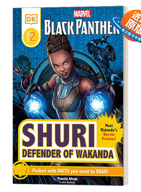英文原版DK Readers Level 2 Marvel Black Panther Shuri Defender of Wakanda DK分级读物L2 漫威黑豹瓦坎达守护者 英文版进口书