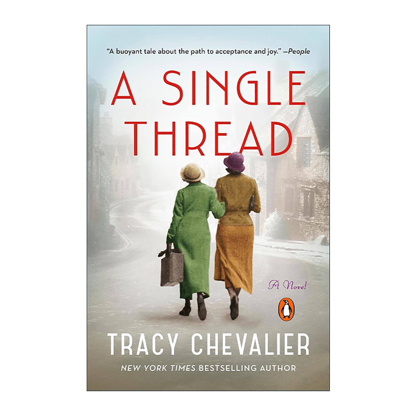 英文原版 A Single Thread 单线程 历史小说 戴珍珠耳环的少女作者特蕾西·雪佛兰 英文版 进口英语原版书籍