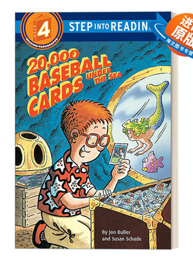 英文原版 Step into Reading 4 - 20000 Baseball Cards Under the Sea 藏在海底的两万张棒球卡 英文版 进口英语原版书籍