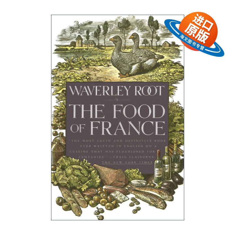 英文原版 The Food of France 法国美食 食谱 旅行指南 游记 Waverley Root 英文版 进口英语原版书籍