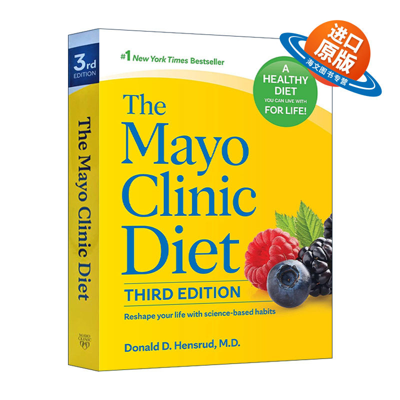 英文原版 The Mayo Clinic Diet 梅奥饮食生活全书 第三版 更健康的体重与生活方式 减重 精装 英文版 进口英语原版书籍
