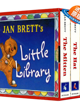 英文原版 Jan Brett's Little Library 简·布雷特的小图书馆 3册盒装 英文版 进口英语原版书籍儿童外文书