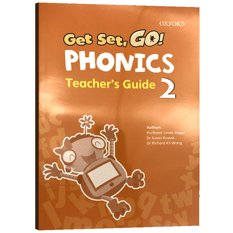 牛津幼儿自然拼读配套教师用书2级别 英文原版 Get Set Go Phonics Teacher's Guide 2  英文版进口英语儿童启蒙拼读教材书籍