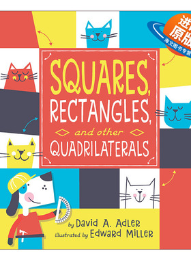 英文原版 Squares Rectangles and other Quadrilaterals 多样的图形 儿童几何科普认知绘本 Ed Miller 英文版 进口英语原版书籍