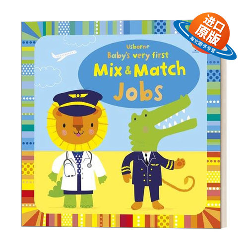 英文原版 Baby's very first Mix & Match Jobs 工作匹配书 英文版 进口英语原版书籍