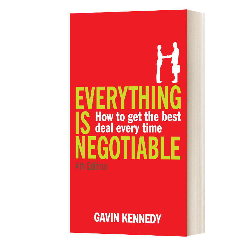 英文原版 Everything is Negotiable谈判如何在博弈中获得更多盖温·肯尼迪英文版进口英语原版书籍