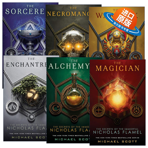 英文原版 The Secrets of the Immortal Nicholas Flamel 永生的尼古拉·弗莱梅的秘密系列6册 青少年奇幻动作冒险小说 英文版