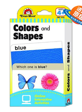 英文原版 The Learning Line Flashcard Colors and Shapes 闪记学习卡 颜色与形状 3岁以上 英文版 进口英语原版书籍儿童外文书