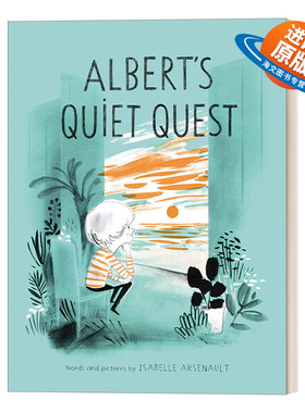 英文原版 Albert's Quiet Quest Mile End Kids Story 阿尔贝的追求 4-8岁儿童精装宠物主题绘本 Isabelle Arsenault 英文版