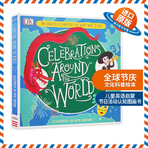 英文原版 精装 Celebrations Around the World 全球节庆 文化科普绘本 儿童英语启蒙节日活动认知图画书 英文版 进口英语原版书籍