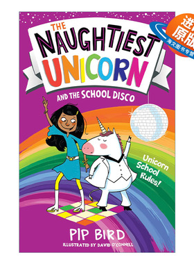 英文原版 The Naughtiest Unicorn and the School Disco 淘气的独角兽系列2 独角兽和学校迪斯科 英文版 进口英语原版书籍