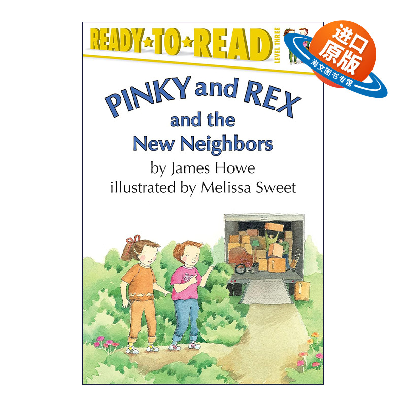 英文原版 Pinky and Rex and the New Neighbors 小指和雷克斯的新邻居 准备读级别3 英文版 进口英语原版书籍