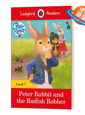 英文原版 Peter Rabbit and the Radish Robber - Ladybird Readers Level 1 英文版 进口英语原版书籍儿童外文书