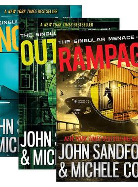 英文原版 The Singular Menace 奇异威胁系列1-3册 动作冒险小说 普利策奖得主John Sandford 英文版 进口英语原版书籍