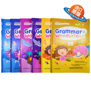 进口原版 OUP Oxford 6册 英文版 Wonderland 英文原版 Grammar 英语书籍 牛津小学英语语法练习册1 正版 3年级