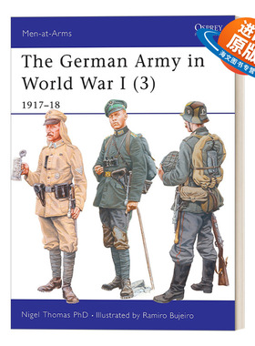 英文原版 The German Army in World War I 3 一战中的德国军队3 1917-1918 历史上的军队系列 英文版 进口英语原版书籍