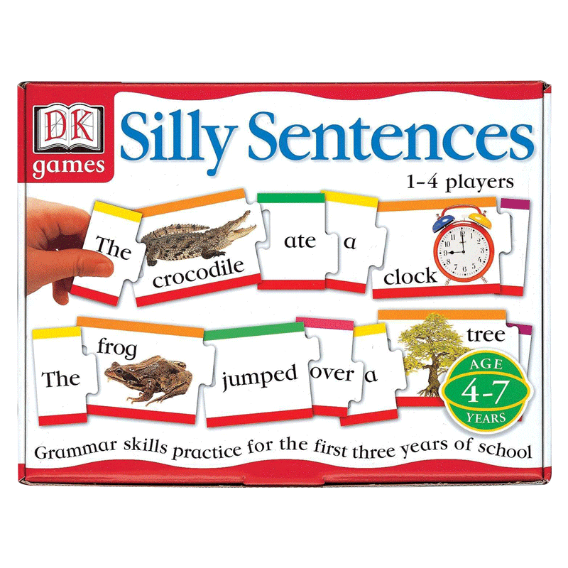 DK Games DK游戏愚蠢的句子书Silly Sentences Book Supplement亲子英语学习英文语法句子游戏卡片 英文原版3-6岁海文原版进口图书