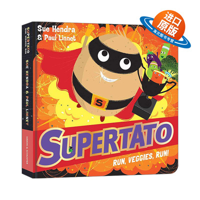 英文原版 Supertato Run Veggies Run 土豆超人蔬菜快跑 Sue Hendra & Paul Linnet 纸板书绘本 英文版 进口英语原版书籍