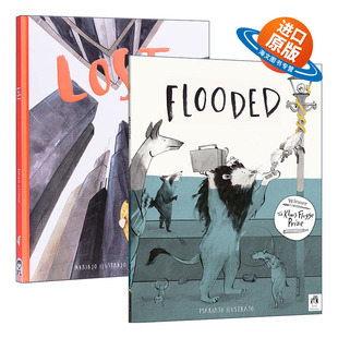 英文原版 Flooded/Lost 儿童动物绘本2册 西班牙插画师Mariajo Ilustrajo 英文版 进口英语原版书籍