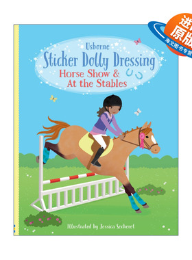 英文原版 Sticker Dolly Dressing Horse Show & At the Stables 多莉贴纸 马秀 英文版 进口英语原版书籍