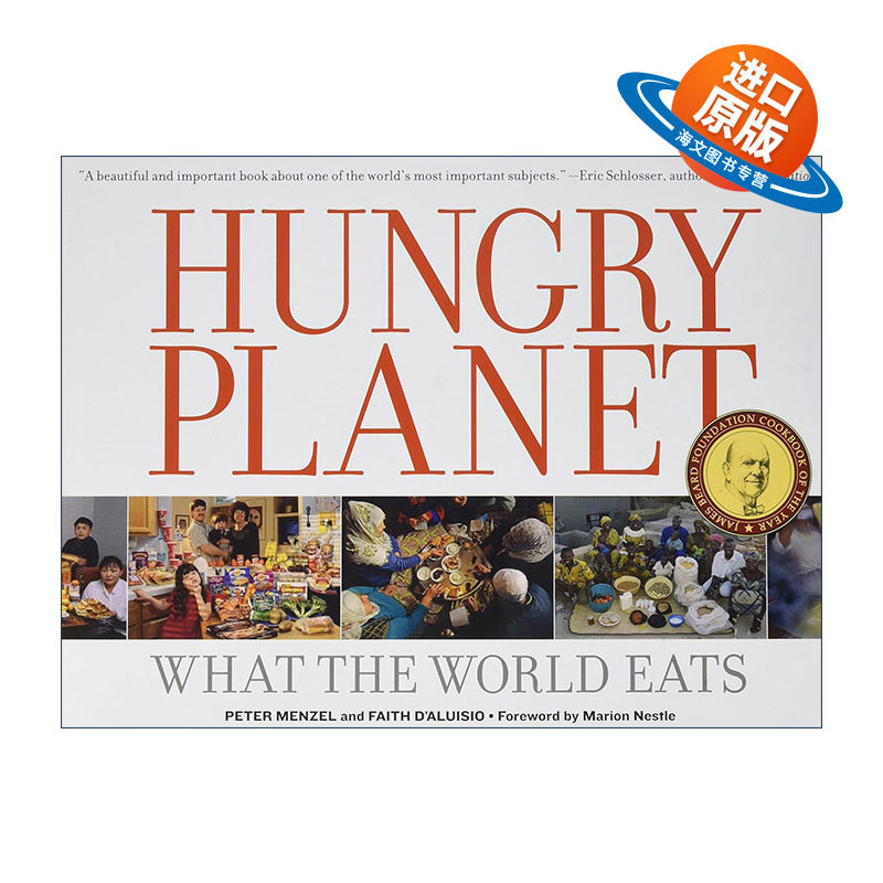 英文原版 Hungry Planet 饥饿的星球 世界各地饮食文化摄影艺术图册 Peter Menzel 精装 英文版 进口英语原版书籍