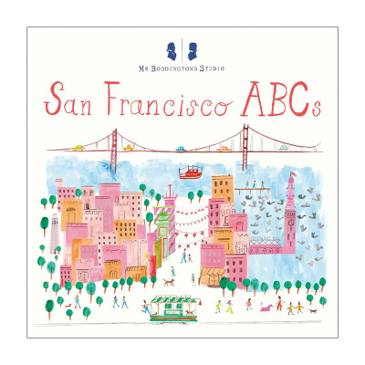 英文原版 Mr.Boddington's Studio San Francisco ABCs 旧金山 儿童字母学习城市景观绘本 纸板书 英文版 进口英语原版书籍