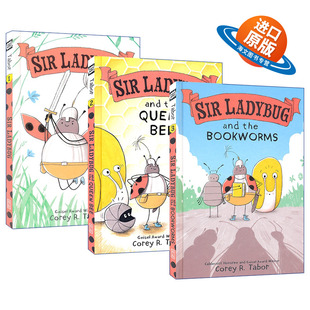 搞怪阵容 Ladybug Queen the 英文原版 Bookworms 趣味情节 英文版 全彩漫画 and 精装 瓢虫爵士系列3册 书籍 进口原版 Bee Sir