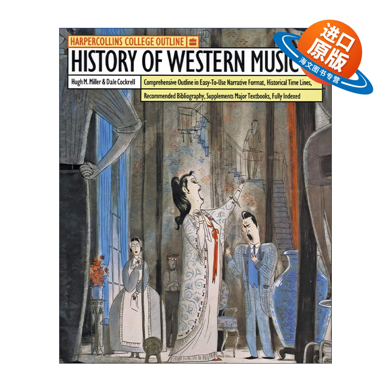 英文原版 HarperCollins College Outline History of Western Music 西方音乐史概要 美国大学先修课程AP读物 英文版 进口书籍