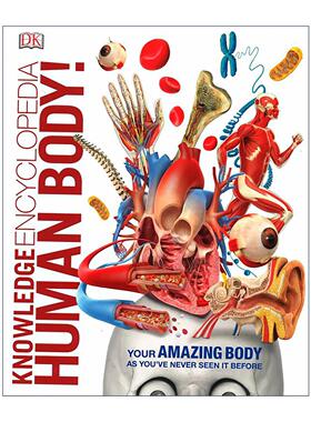英文原版 Knowledge Encyclopedia Human Body DK知识百科全书系列 人体 精装 英文版 进口英语原版书籍