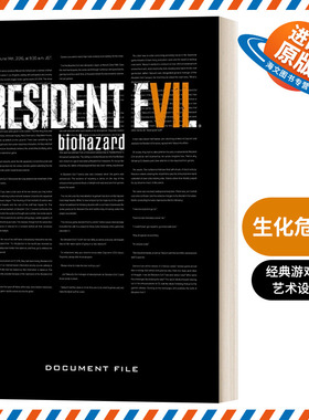 英文原版 Resident Evil 7 生化危机7 生化危机文件档案 经典游戏系列 艺术视觉效果设定集画册 精装 英文版 进口英语原版书籍