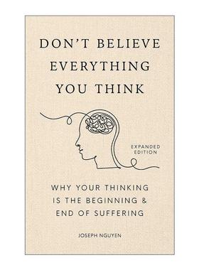 英文原版 Don'T Believe Everything You Think 不要相信你所想的一切 扩展板 布面精装 英文版 进口英语原版书籍