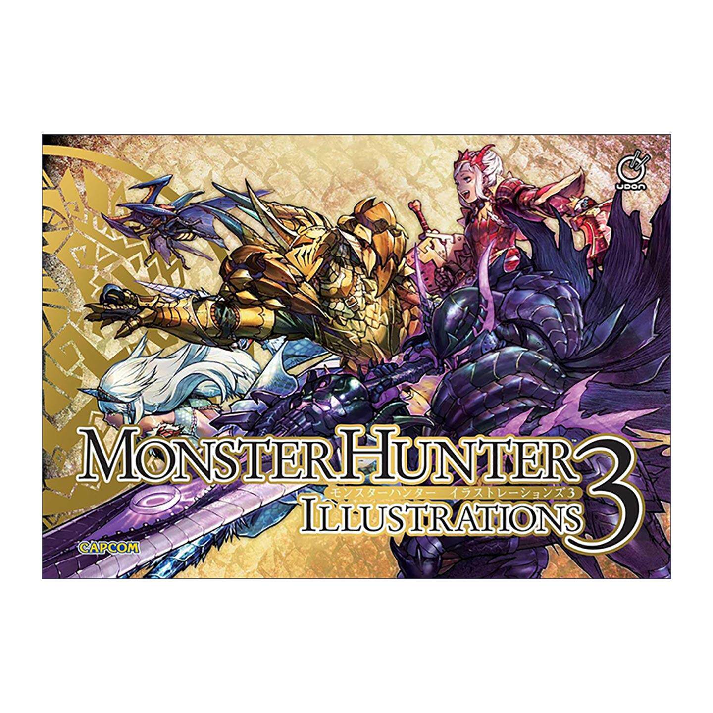 英文原版 Monster Hunter Illustrations 3 怪物猎人 原画线稿设定集卷三 精装 英文版 进口英语原版书籍