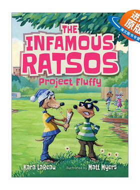英文原版 The Infamous Ratsos Project Fluffy 声名狼藉的拉索系列3 蓬松计划 儿童幽默故事 章节桥梁故事书 英文版 进口英语书
