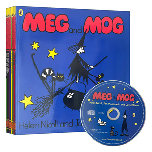 英文原版 Meg and Mog x 9 PB Audio Shrink-wrap Collection 女巫麦格和小猫莫格 系列绘本9册套装 带CD 英文版 进口英语原版书籍