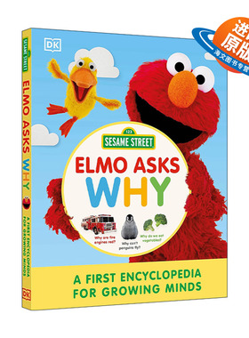 英文原版 Sesame Street? Elmo Asks Why 芝麻街Elmo问为什么 成长中的百科全书 精装 英文版 进口英语原版书籍