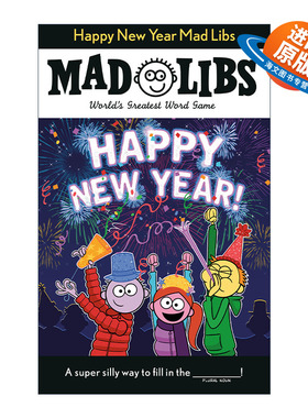 英文原版 Happy New Year Mad Libs 新年快乐 疯狂填词游戏 英文版 进口英语原版书籍