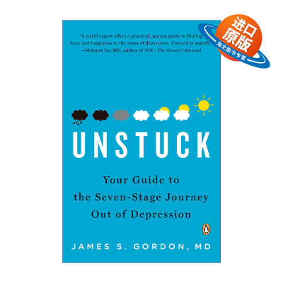 英文原版 Unstuck 抑郁症的非药物疗法 James S. Gordon 英文版 进口英语原版书籍