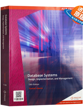 数据库系统 第13版 英文原版 Database Systems Design Implementation and Management 计算机网络 英文版进口原版英语书籍